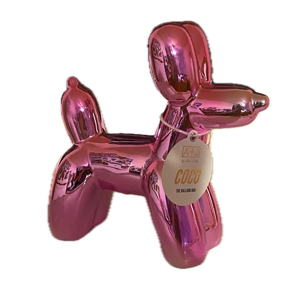Neon Rose Figure dog in the form of balloon’s